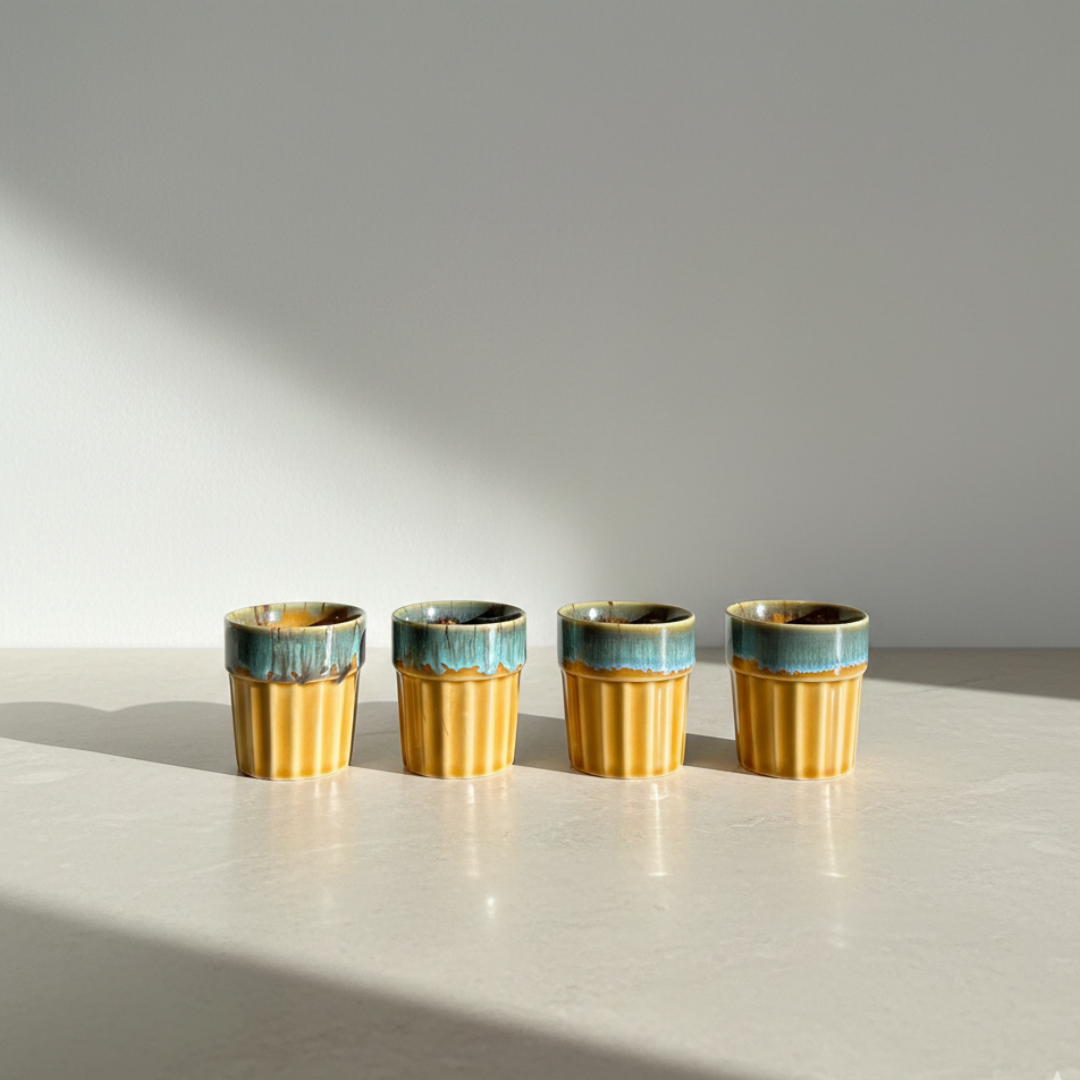 Mehfil Glasses (Cutting Chai Cup)- Mustard