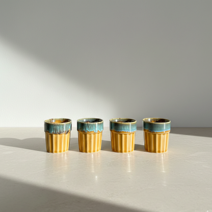 Mehfil Glasses (Cutting Chai Cup)- Mustard