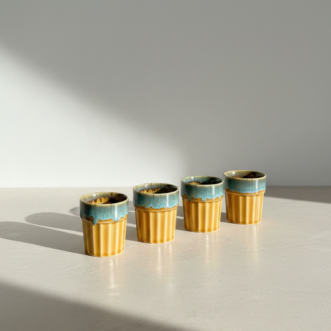 Mehfil Glasses (Cutting Chai Cup)- Mustard