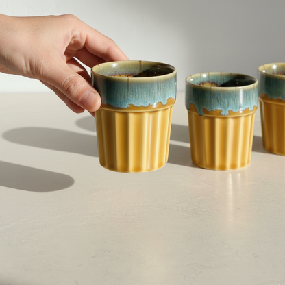Mehfil Glasses (Cutting Chai Cup)- Mustard