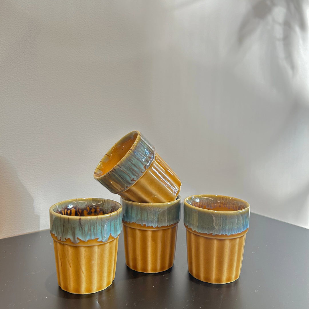 Mehfil Glasses (Cutting Chai Cup)- Mustard
